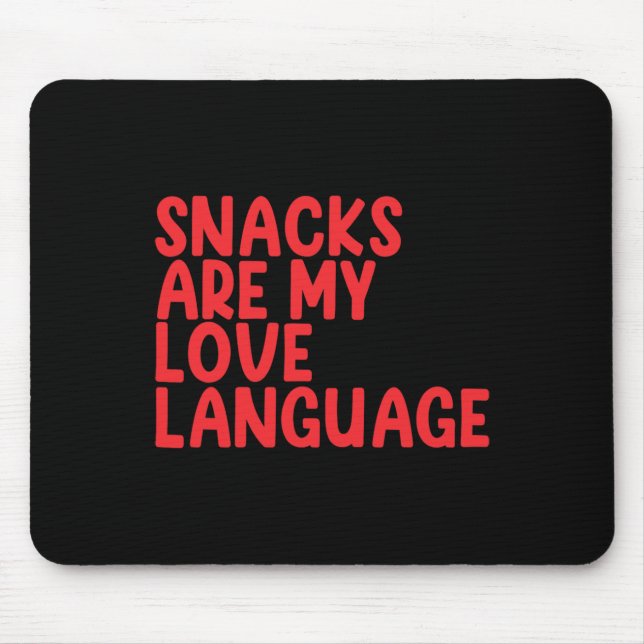 Mousepad Lanches São Minha Linguagem do Amor Dia dos Namora (Frente)