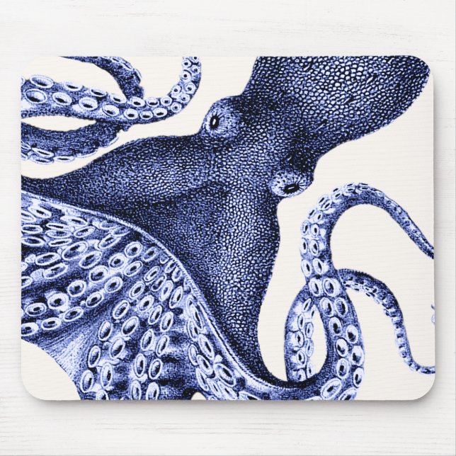 Mousepad Landscape Blue Octopus (Frente)