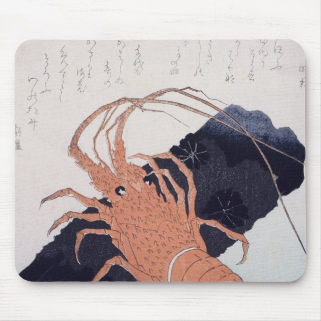 Mousepad Langoustine com um bloco do carvão vegetal, c.1830 (Frente)