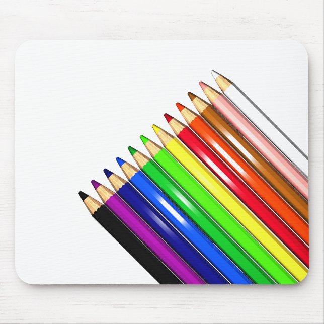 Mousepad lápis a cores (Frente)