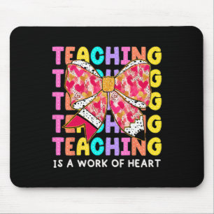 Mousepad Lápis de Arco Ensino É Um Trabalho De Coração Prof