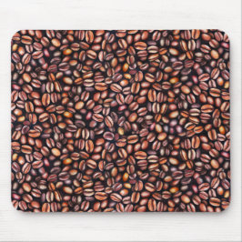 Mousepad Lápis De Café De Feijão De Desenho, Castanho Russo