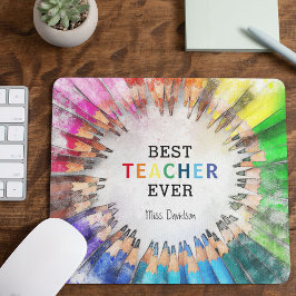 Mousepad Lápis de Colorir Aquarela | Melhor Professor de To