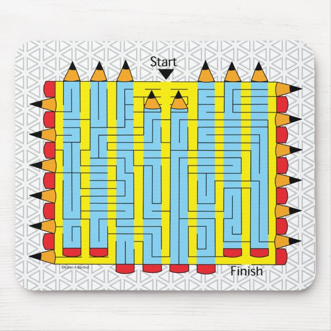 Mousepad Lápis Maze (Frente)