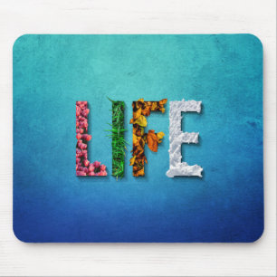 Mousepad Laptop do Mar de Neve do Céu Azul Vida Fruta Água