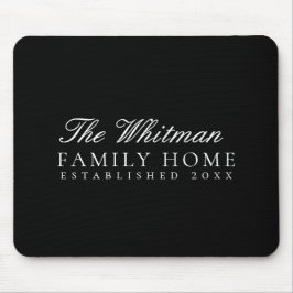 Mousepad Lar da Família Preta