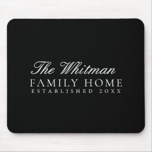 Mousepad Lar da Família Preta