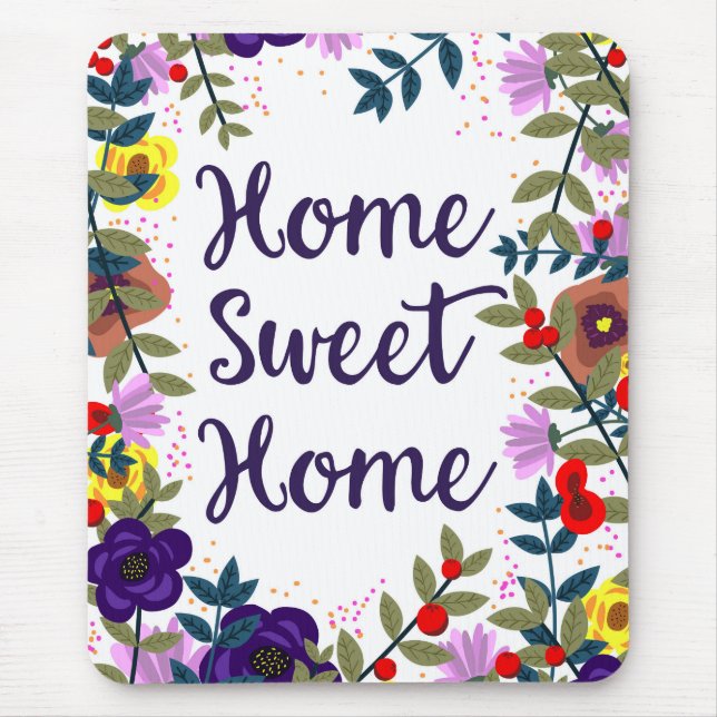 Mousepad Lar Doce Lar Recife Floral (Frente)