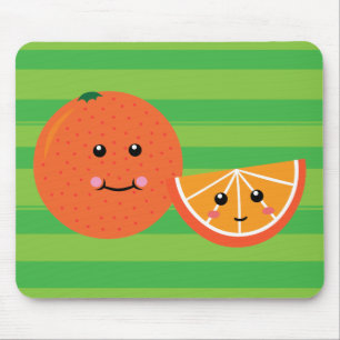 Mousepad Laranja-branca