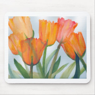 Mousepad Laranja Citrus Tulips