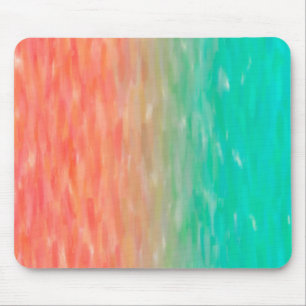 Mousepad Laranja da cerceta da aguarela de Ombre do coral &