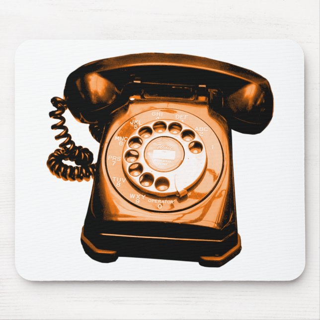 Mousepad Laranja de linha direta (Frente)