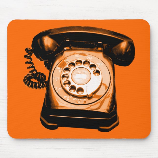 Mousepad Laranja de linha direta (Frente)