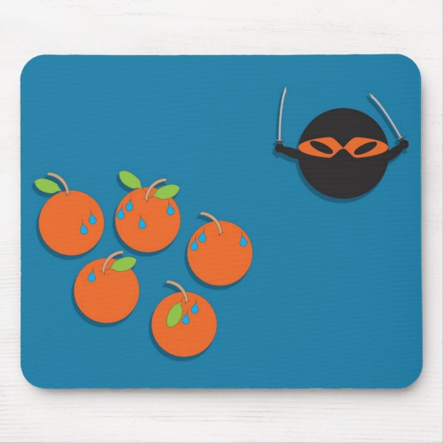 Mousepad Laranja de Ninja (Frente)