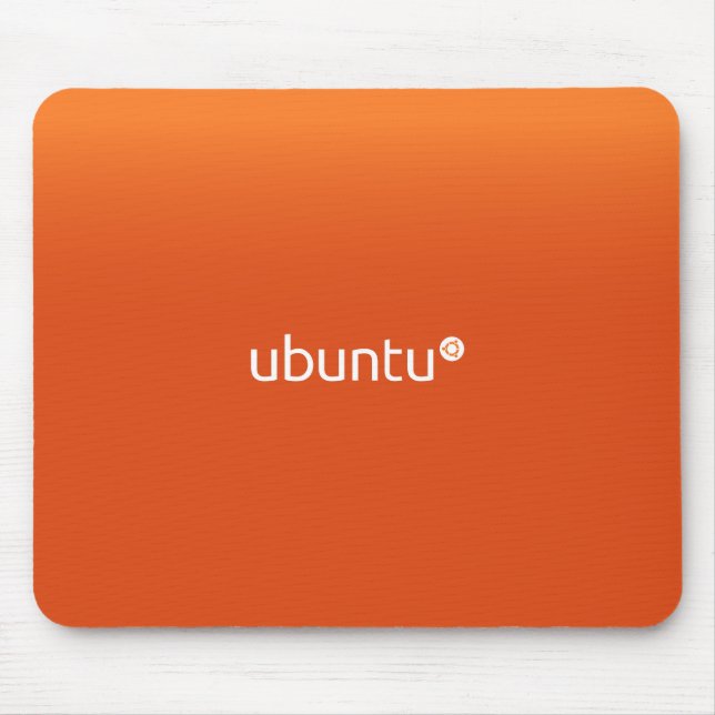 Mousepad Laranja de Ubuntu Linux (Frente)
