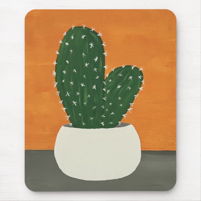 Mousepad Laranja e Cinza Acrílico Potente (Frente)