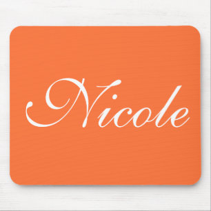 Mousepad Laranja, Nome Personalizado