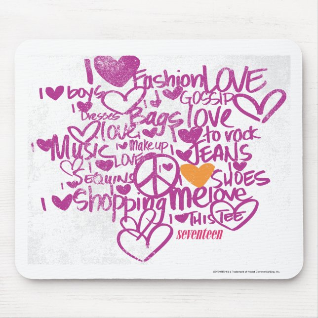 Mousepad Laranja/roxo dos grafites (Frente)