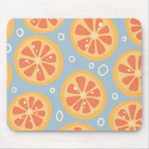 Mousepad Laranjas em Fatias Laranja Brilhante e Ousado em A
