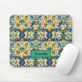 Mousepad Laranjas majolica mediterrânicas sicilianas