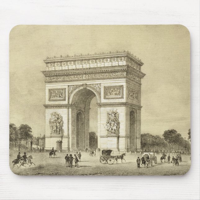 Mousepad L'Arc de Triomphe, Paris, gravada por Auguste Bry (Frente)