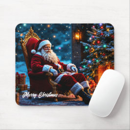 Mousepad Lareira aconchegante do Pai Natal