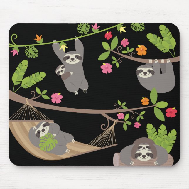 Mousepad Largas no fundo preto (Frente)