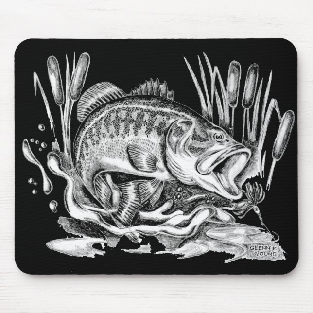 Mousepad Largemouth bass (Frente)