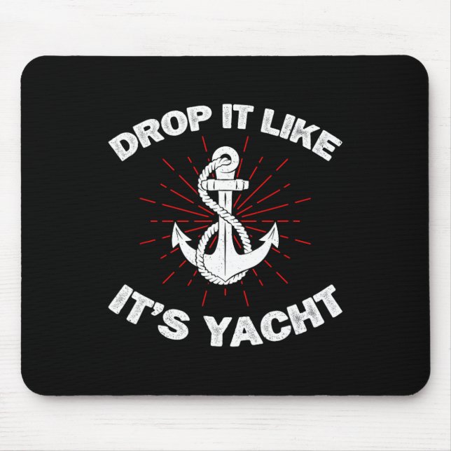 Mousepad Largue Como Se Fosse Iate Iate Engraçado Capitão D (Frente)
