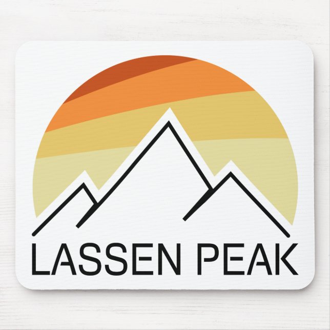 Mousepad Lassen Peak California Retro (Frente)