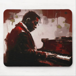 Mousepad Late night bar pianist