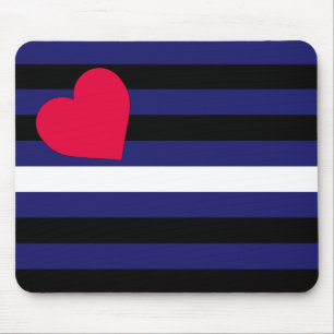 Mousepad Látex de couro e de orgulho de BDSM bandeira