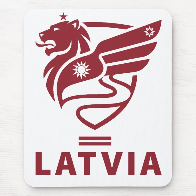 Mousepad Latvia Baltic State Northern Europe (Frente)
