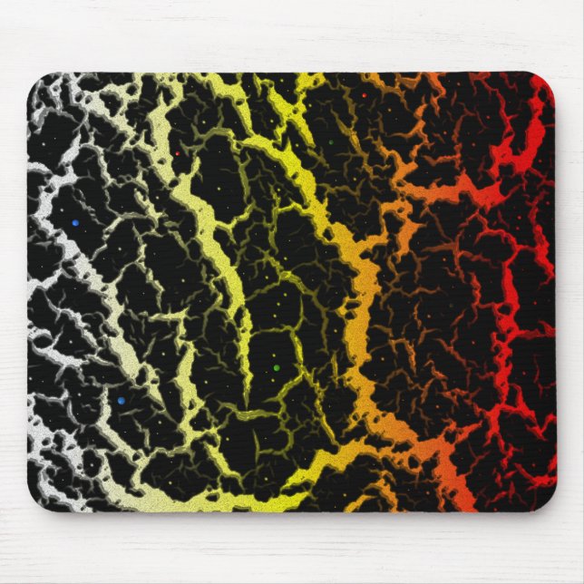 Mousepad Lava de Espaço Cracking - WYR de Calor (Frente)