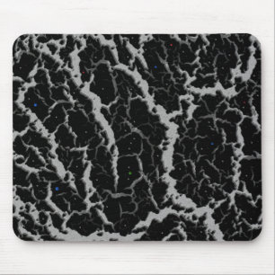 Mousepad Lava de espaço rachada - Prata