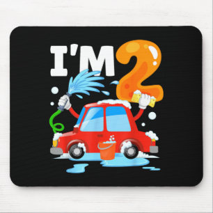 Mousepad Lavagem de Carro 2 Crianças de Dois Anos Festa de