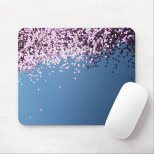 Mousepad Lavanda confetti em azul