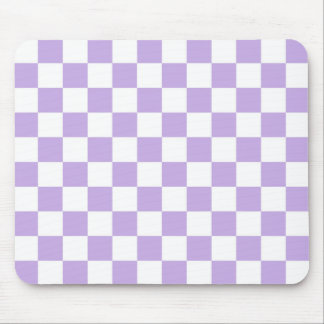 Mousepad Lavanda e branco verificados