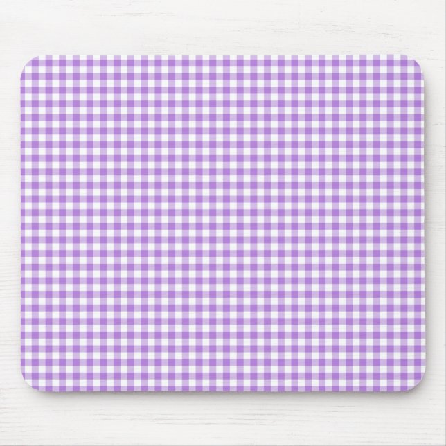 Mousepad Lavanda Gingham (Frente)