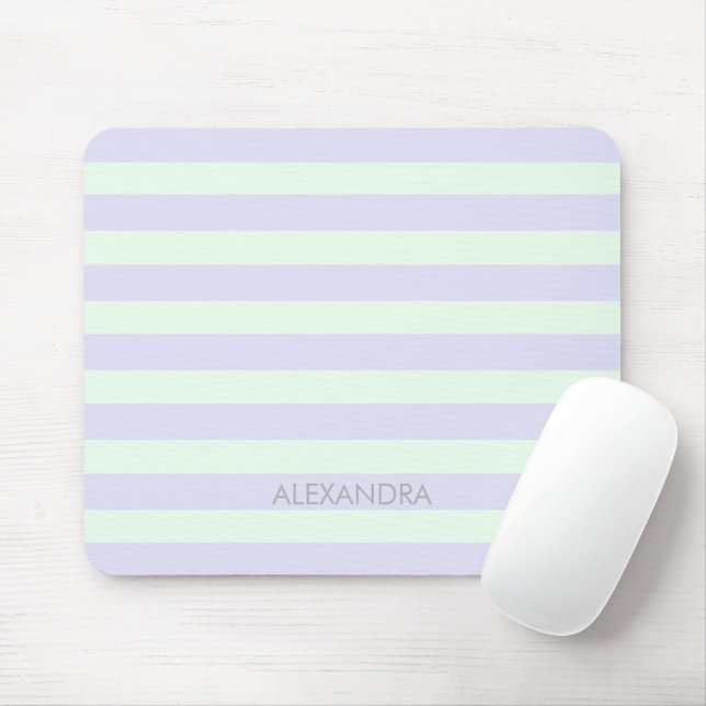 Mousepad Lavanda moderna e verde da casa verde (Com mouse)