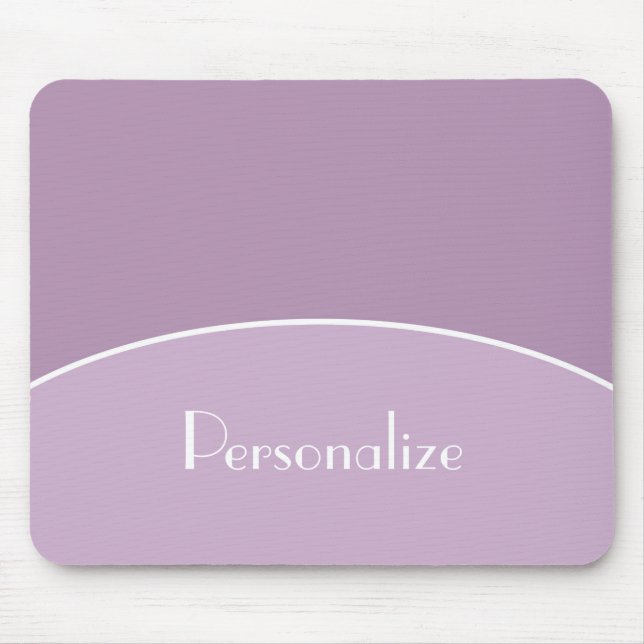 Mousepad Lavanda profissional moderna Roxo e Nome (Frente)