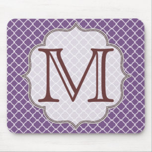 Mousepad Lavanda Quarterfoil Latti Monograma Mouse