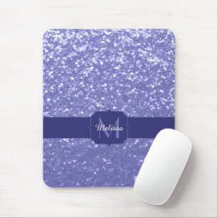Mousepad Lavanda violeta brilha brilho monograma