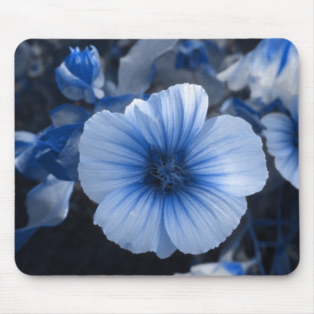 Mousepad Lavatera matizado azul (Frente)