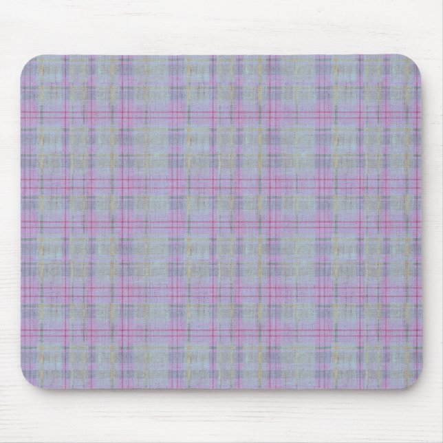 Mousepad Lavender Plaid Harmony  (Frente)