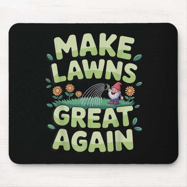 Mousepad Lawn Mower Novelelty Para Homens Mulheres Crianças (Frente)