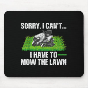 Mousepad Lawn Mower Novelelty Para Homens Mulheres Crianças