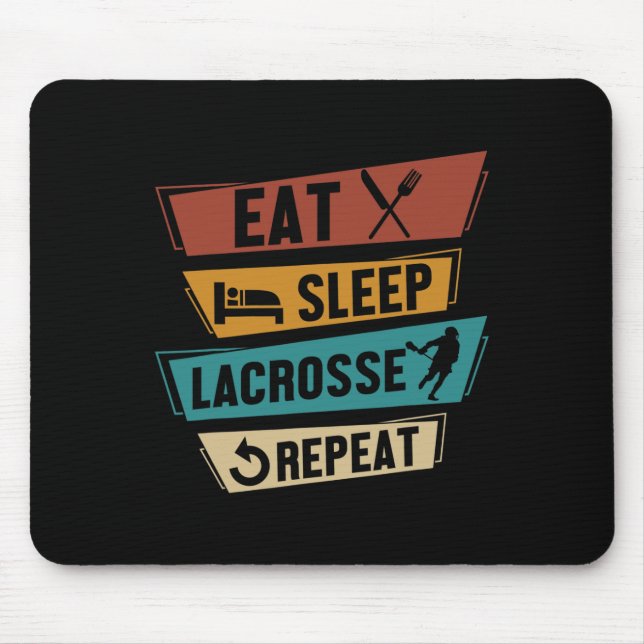 Mousepad Lax Sport Funny Lacrosse Player Coma Lacrosse (Frente)