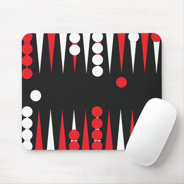 Mousepad Layout do Jogo do Jogador do Backgammon (Com mouse)