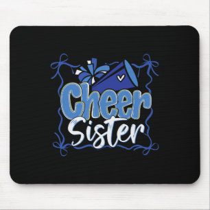 Mousepad Lazos de Pom Poms Azul Coquete Irmã de Pom Pom Gar